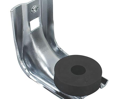 OER 1970-72 Chevelle, El Camino, Monte Carlo, GTO, Grand Prix, Skylark, LeMans, Cutlass, 442, Door Glass Channel Lower Support Bracket with Bumper, 2-Door Models, LH or RH, Each 9815294