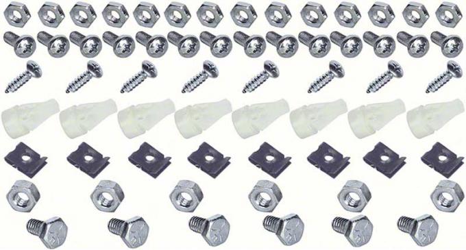 OER 1967-68 Camaro Front Grill Hardware Installation Kit - 66 Piece - Standard or RS K559