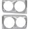 1973-74 Plymouth GTX, Road Runner, Satellite, Sebring, Sebring Plus, Headlamp Bezel Set, Pair *MB9932