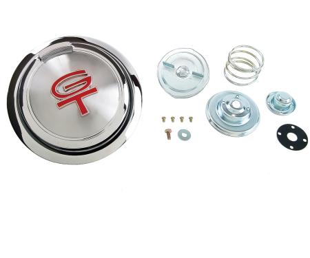 OER 1968 Mustang, GT Pop-Open Gas Cap, with GT Emblem, Hardware 9030M