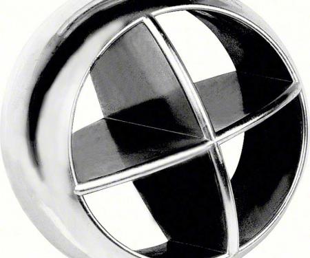 OER 1969 Pontiac Firebird, Dash Vent Ball, Chrome Air Deflector, Each, GM Licensed 9798556