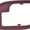 1995-2002 Chevy, GMC Pickup, SUV, Inner Door Handle Bezel, w/Power Door Lock Hole, Manual Window, Red, RH Passenger Door