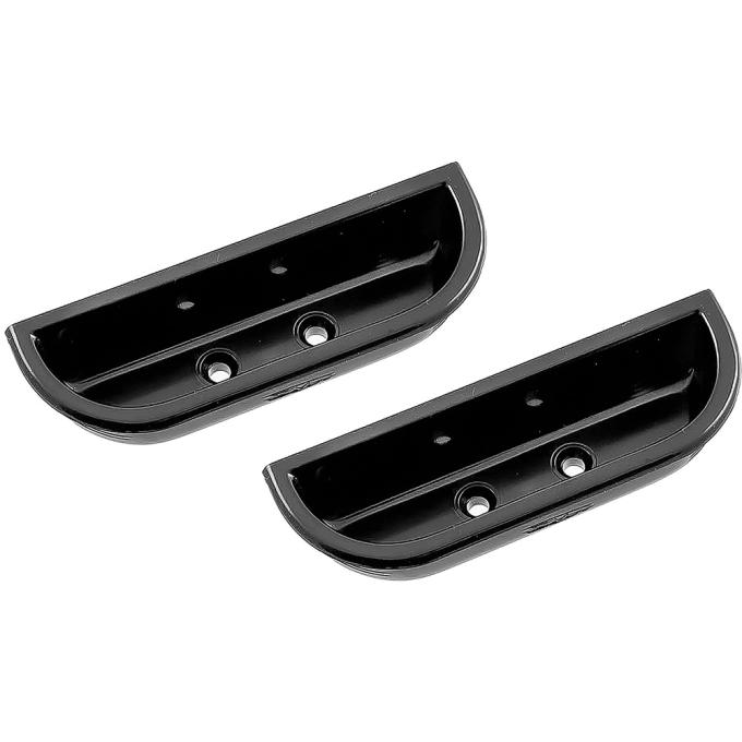 OER 1973-79 Ford F-Series Truck, 1978-79 Bronco, Arm Rest Finger Cups, Metal, Black, Pair TR24142A