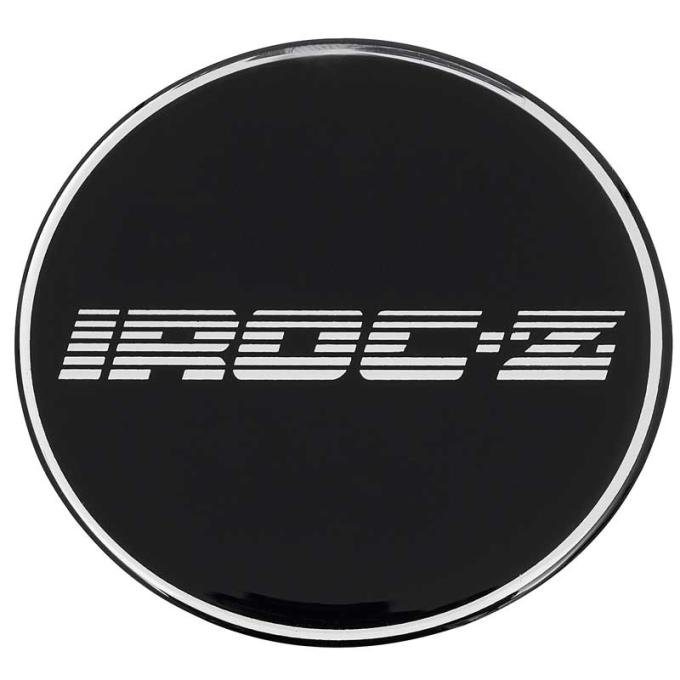 1985-1990 Camaro IROC-Z Wheel Center Cap Emblem, R15, 2-15/16", Black Background