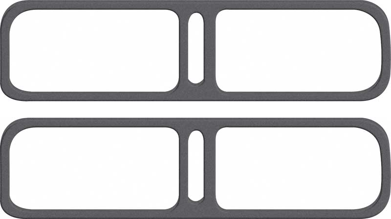 OER Tail Lamp Lens & Gasket Set – 1973–1974 Chevy Nova, LH/RH, Incandescent
