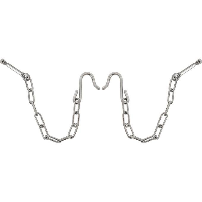 1941-53 Chevrolet, GMC Stepside Pickup, Tailgate Chains, w/Hardware, Stainless Steel