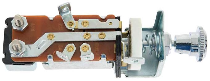 1940-55 GM, Headlamp Switch, with Shaft and Knob, 6-Volt, Universal Fit 1995041