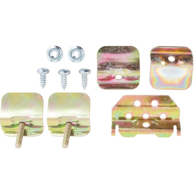 1955-57 Chevy Bel Air, 150, 210, Nomad, Lower Windshield Molding Clip Set