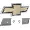 1985-91 Chevrolet Truck, Van, Grill Emblem, Gold Anodized Brushed Finish, Chrome Border