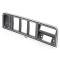 1973-79 Ford Truck, 1978-79 Bronco, Instrument Cluster Bezel, w/o Integral A/C, Black/Chrome
