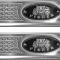 OER 1955-57 Bel Air, 150, 210, Nomad, Door Sill Plates, with Riveted "Fisher Coach" Emblem, 4 Door, 4 Piece Set, GM Licensed TF100263