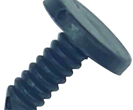 Weatherstrip Retaining Clip, Push-In Style, Head Diameter - 3/8", Stem Diameter - 5/32", Stem Length - 3/8", Black Nylon, Each