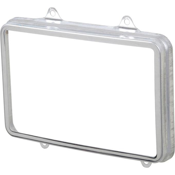 1976-99 GM, Headlamp Retaining Ring, Rectangular Style, Stainless Steel, 4" x 6" Lamp Design, Each