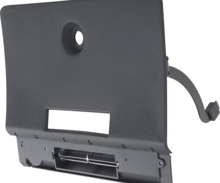 OER 1970-81 Pontiac Firebird, Glove Box Door Assembly, with AC, Includes Vent Deflector, Black 483462