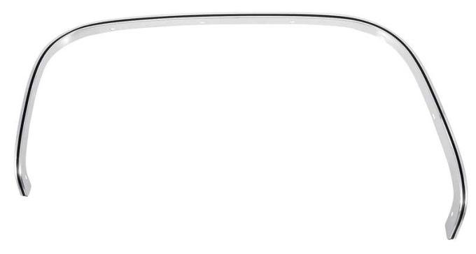 OER 1973-80 Chevrolet, GMC Pickup, Blazer, Jimmy, Suburban, Front Wheel Opening Molding, with Black Stripe, LH Driver Side C2403