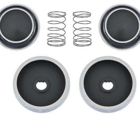 1970-81 Firebird, AM/FM In Dash Radio Control Knobs, 4 Knob Set