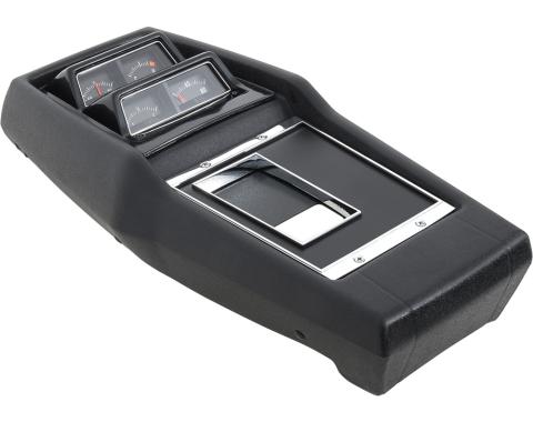 1968-72 Chevy II Nova, Console Assembly, 4-Speed Manual Trans, with Gauges, with Ammeter