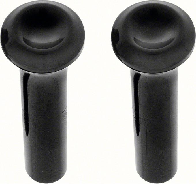 OER 1964-74 Mopar A & B Body Door Lock Knobs Black Pair MD700