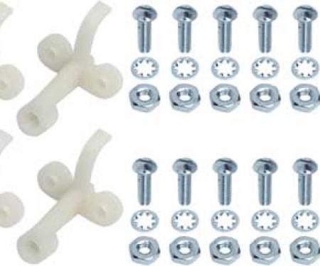 1958-63 Buick, Chevy, GMC Truck, Corvette, Impala, Headlamp Adjuster Hardware Set, 64 Piece Kit, Various Models