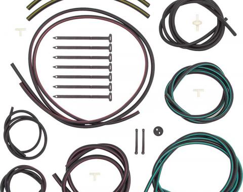 OER 1968 Camaro Rally Sport Headlight Hose Set with Color Hoses R2552