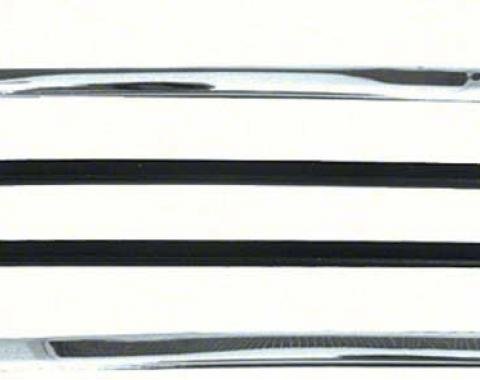 OER 1967-69 Camaro / Firebird Quarter Window Vertical Chrome Moldings K1039