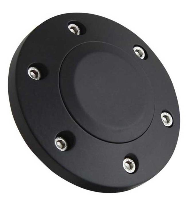 Forever Sharp Horn Button Cap, For 6 Bolt Wheels, Without Logo, Black