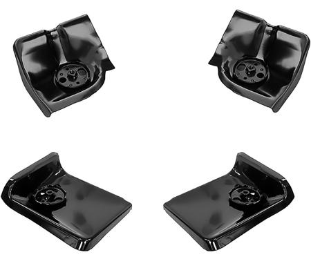 OER 1988-98 Chevrolet, GMC C/K GMT400 Pickup, Cab Mount Repair Panel Set, Front and Rear, Left and Right, 4-Pieces *T71129