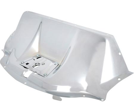 OER 1947-53 Chevrolet, GMC Truck, Hood Latch Panel, Stainless Steel, Satin Chrome Finish CX4814