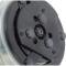 Sanden 706 Style "Peanut" A/C Compressor w/ 2-Groove V-Belt Clutch Pulley - Black Housing, Silver Clutch Pulley - SD7B10
