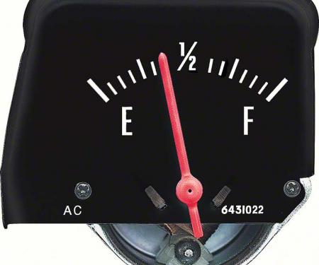 OER 1968-76 Black Console Fuel Gauge 6431582