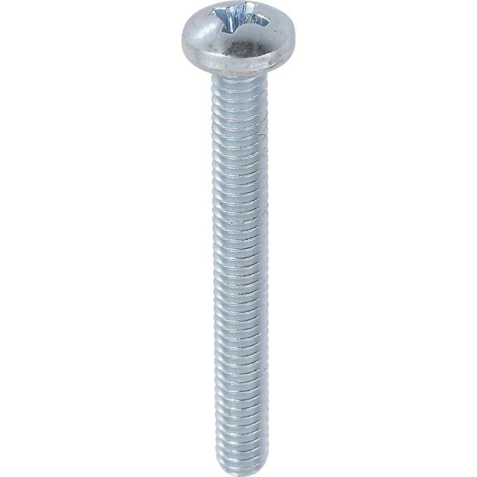 #8-32 x 1-1/2" Phillips Pan Head Machine Screw- Zinc Plated
