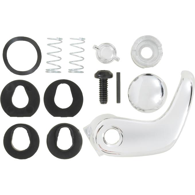 1980-91 Chevrolet, GMC Truck, Blazer, Jimmy, Vent Window Handle Kit, Chrome Pin Head, LH, Driver Side