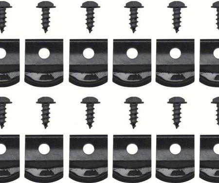 OER Rocker Molding Clip Set With Screws (12) *R13956