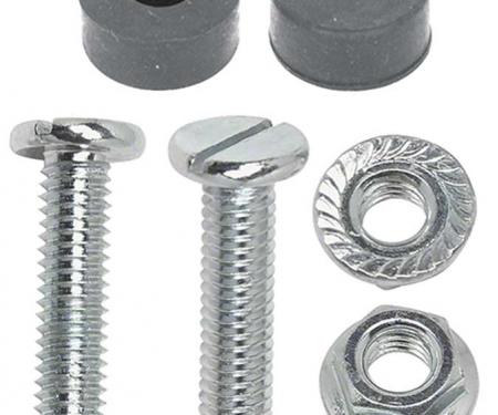 1959-77 GM Hood Adjust Rubber Bumpers And Bolt Set, Various Models