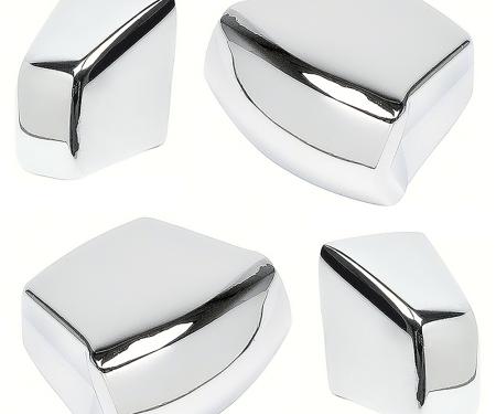 OER 1967-69 Camaro, Firebird, Chrome Bucket Seat Knob Set, RH and LH, 4 Piece *R455