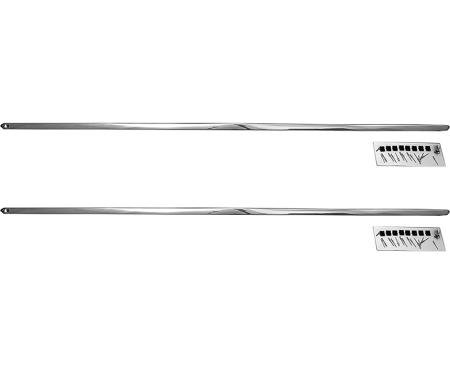 1969 Mustang, Rocker Panel Moldings, with Hardware, Pair