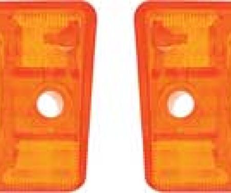 1968 Impala, Bel Air, Biscayne, Caprice, Amber Park Lamp Lens, Pair