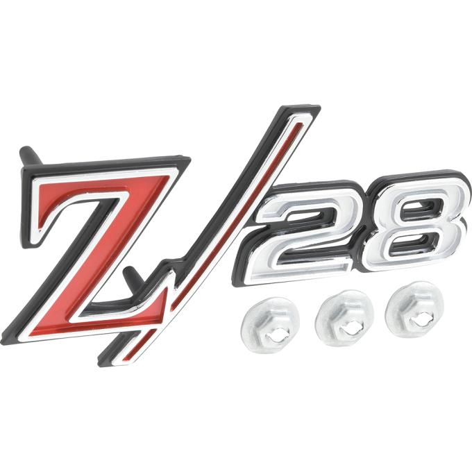 OER 1969 Camaro, Z28 Front Fender Emblem, with Hardware, Each 3957935