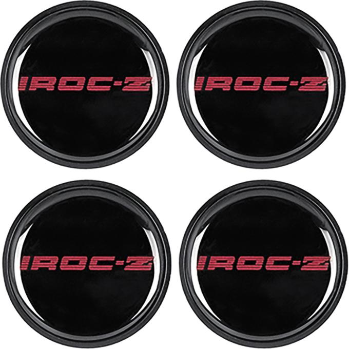 OER 1985-87 Camaro IROC-Z, Wheel Center Cap & Emblem, Red, Set of 4 748636