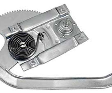 1964-1/2 Mustang, Door Window Regulator, Clip-On Style, LH Driver Side