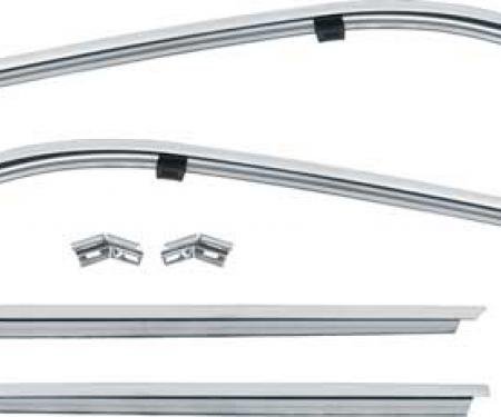 OER 1967 Camaro, Firebird, Roof Rail Weatherstrip Channel and Retainer Set 14321