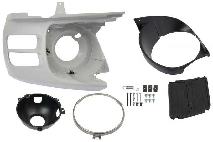 Redline Restomotive® 1970 Ford Mustang (Except Shelby) Left Headlamp Assembly without Molding