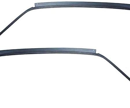 1967-68 Ford Mustang, Fastback, Metal Roof Drip Rail, Pair, EDP Coated
