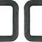 OER 1967-68 Camaro RS, Housing to Body Back Up Lens Gaskets, Molded Rubber, Pair 3899801
