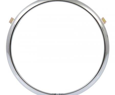 OER 1969 Ford Mustang, Headlamp Retaining Ring, Outer, Low Beam, LH Or RH 13064DR