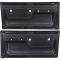 1972 Chevrolet, GMC Pickup, Blazer, Jimmy, Suburban, Deluxe Interior Door Panels, with Upper Scroll Design, Red, Pair