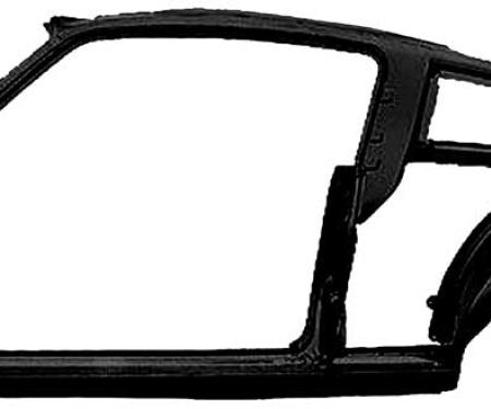 1967-68 Mustang Fastback, Quarter & Door Frame Assembly, LH Driver Side, EDP Coated