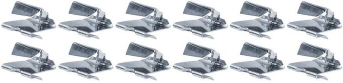1967-74 Chrysler, Dodge, Plymouth A, B, C, E-Bodies, Headliner Bow Clip Set, 12 Piece Set