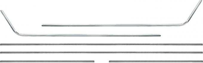 OER 1968-69 Camaro Door Panel Molding Set - Coupe - Deluxe Interior - 6 piece *R1112