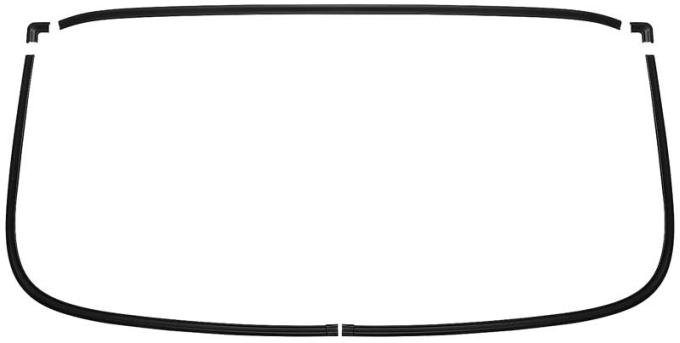 OER 1970-74 Camaro, Firebird, Back Glass Molding Set, Black Anodized, "Show Quality" 153561